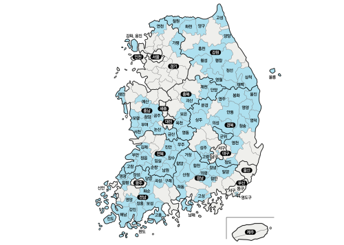 인구감소지역 알아보기! 89개 시군구 (F2R, E74R, F4R)
