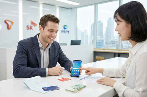 နိုင်ငံခြားသားများအတွက် ကိုရီးယားတွင် နေထိုင်ရန် ပထမခြေလှမ်းများ- မိုဘိုင်းဖုန်းနှင့် ဘဏ်အကောင့်ဖွင့်ခြင်း